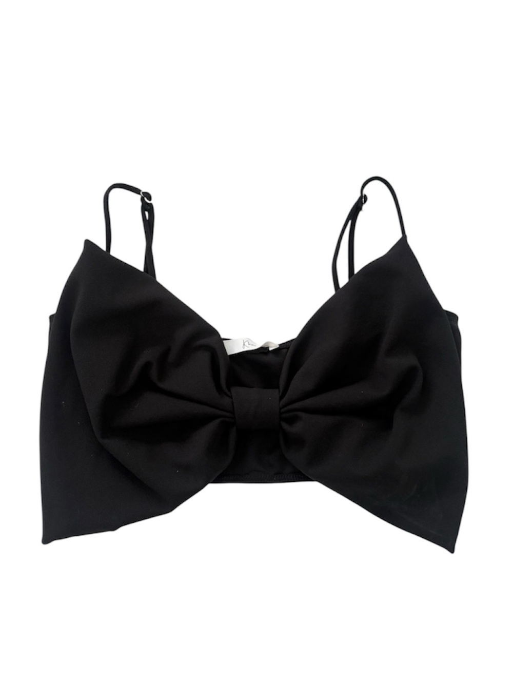 Klesis Black Bow Crop Top